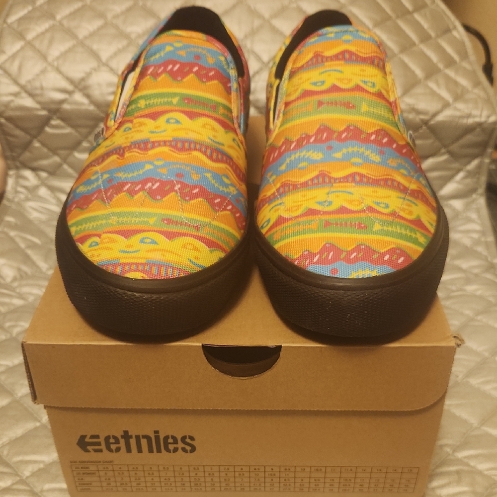 Etnies Multicolor Patterned Slip-On Sneakers